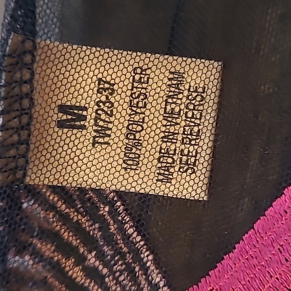 Impulsive Pink Crane sheer embroidered Tunic M - Picture 7 of 9